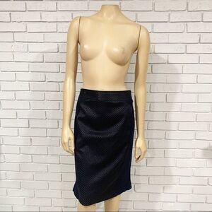 Cache Women’s Navy‎ Grid Skirt